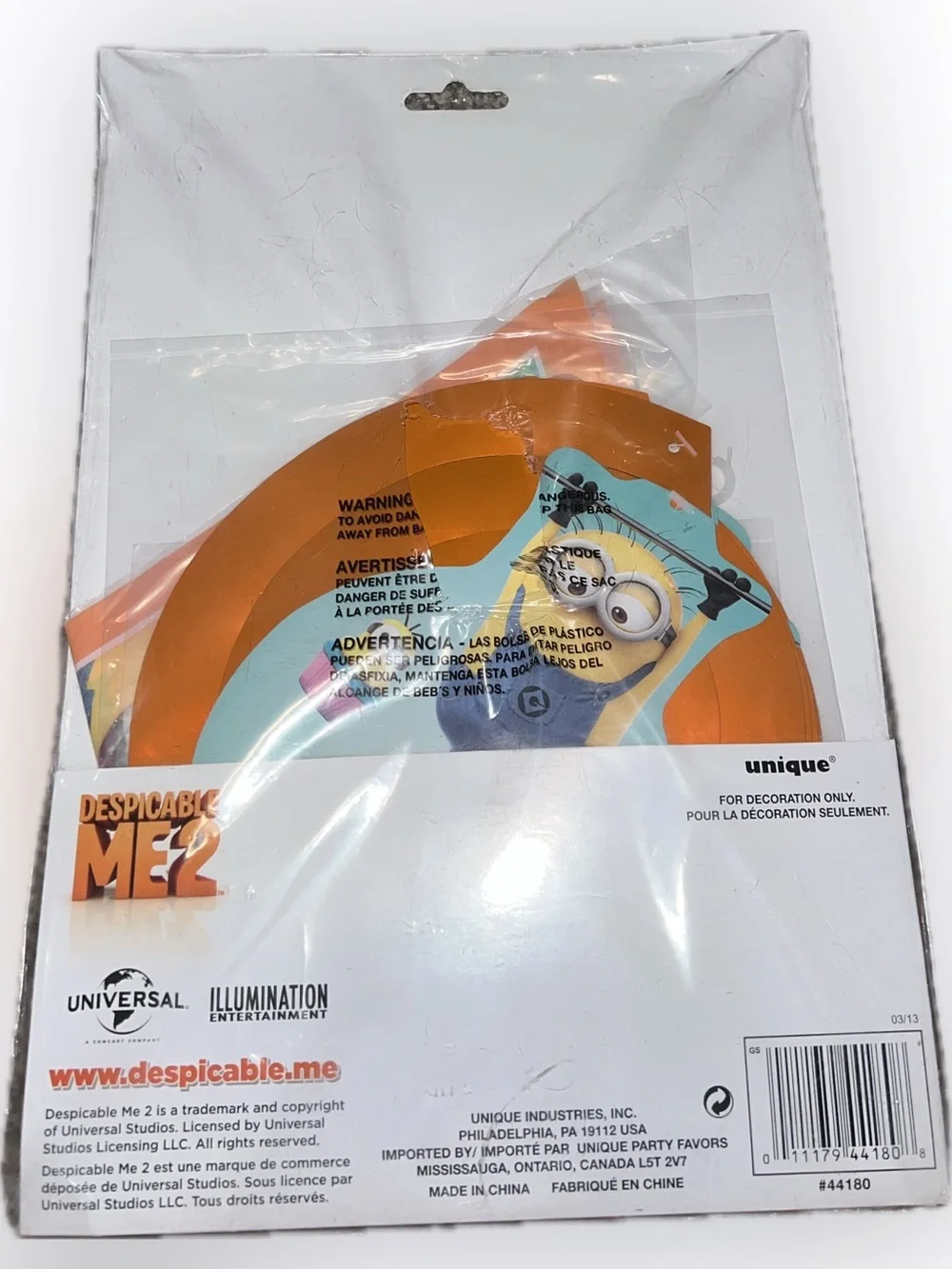 🔴New Universal Despicable Me 2 Minions Party Decoration Kit Banner 7 PCS